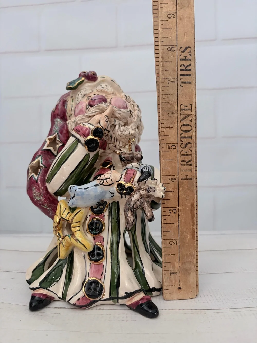 The Blue Sky Clayworks Santa Claus Figurine by Heather Goldminc